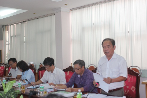 Đại diện Sở Lao động – Thương binh và Xã hội phát biểu tại buổi giám sát.