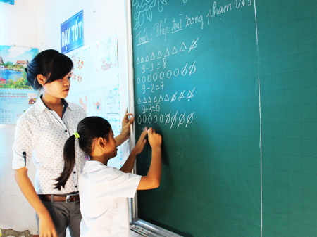 Dạy học cho trẻ em có hoàn cảnh đặc biệt khó khăn tại Trung tâm Bảo trợ xã hội  và công tác xã hội thị xã Ninh Hòa