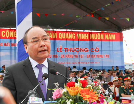 Thủ tướng Chính phủ Nguyễn Xuân Phúc phát biểu tại buổi lễ.