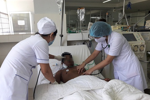 Bệnh nhân B. đang điều trị tại Bệnh viện Đa khoa tỉnh Khánh Hòa