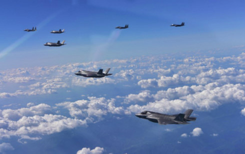Máy bay ném bom Mỹ - Hàn tập trận trên bán đảo Triều Tiên. (Ảnh minh họa: AFP)