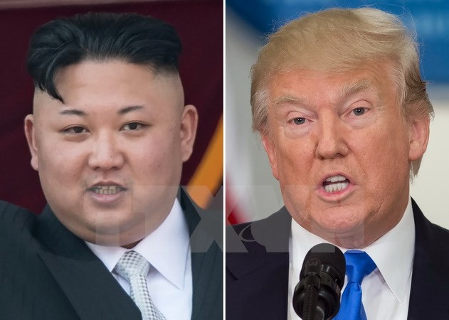 Tổng thống Mỹ Donald Trump (phải) và Nhà lãnh đạo Triều Tiên Kim Jong-un (trái). (Nguồn: AFP/TTXVN).