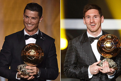 Cristiano Ronaldo và Lionel Messi, 2 cái tên thống trị giải Quả bóng vàng trong cả 1 thập kỷ.