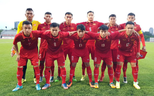 U19 Việt Nam toàn thắng ở vòng loại U19 châu Á 2018 (Ảnh: VFF).