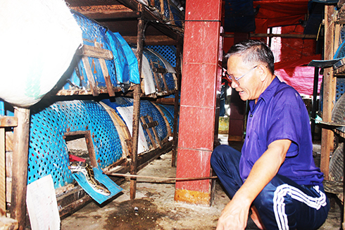 Mô hình nuôi trăn đã và đang đem lại hiệu quả kinh tế cao cho gia đình ông Võ Ngọc Ân
