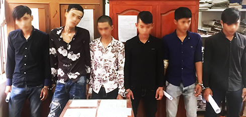 6 thanh thiếu niên gây ra vụ chém người ở xã Vĩnh Phương bị Công an TP. Nha Trang bắt giữ