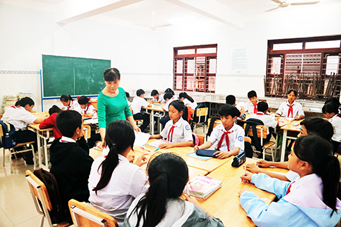 Giờ kiểm tra tại một trường THCS của TP. Nha Trang
