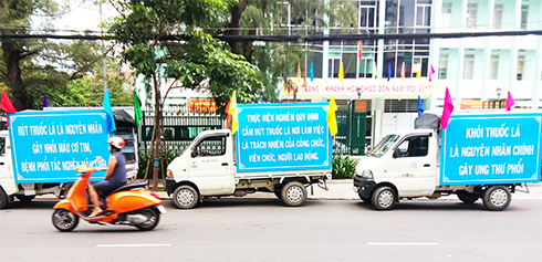 Một hoạt động tuyên truyền tác hại của thuốc lá ở Nha Trang