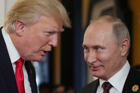 Tổng thống Mỹ Donald Trump và Tổng thống Nga Vladimir Putin. Ảnh: AFP/Getty.