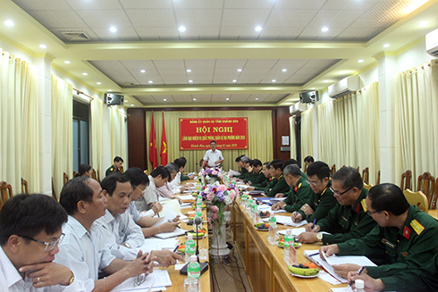  Ông Lê Thanh Quang phát biểu kết luận hội nghị.