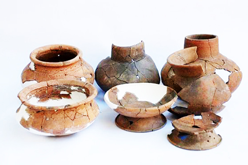 Di vật tìm thấy ở Di tích khảo cổ Hòa Diêm  (Nguồn: Trung tâm Bảo tồn di tích Khánh Hòa).