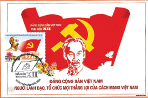 Marxi Card kỷ niệm Đại hội XII Đảng Cộng sản Việt Nam.