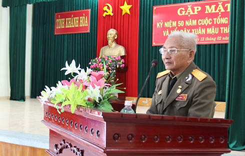 Ông Nguyễn Đình Hoàn - nguyên Trưởng Ban Tuyên huấn Trung đoàn Sao Thủy kể lại trận đánh ở Khánh Hòa Tết Mậu Thân 1968.