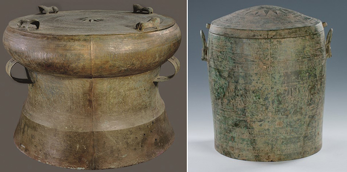 Trống đồng Sao vàng - Thanh Hóa và thạp đồng, thuộc văn hóa Đông Sơn là báu vật khảo cổ học thời kỳ kim khí Việt Nam.