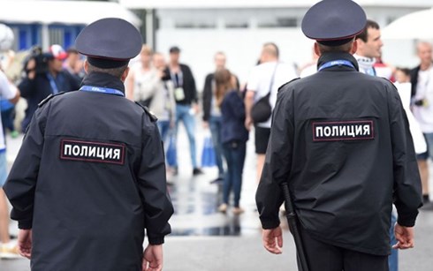 Nhân viên bảo vệ Nga ở sân vận động Sochi. (Ảnh: Getty Images)