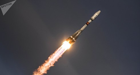 Ngày 17/6, Nga đã phóng thành công vệ tinh định vị Glonass-M, sử dụng tên lửa đẩy Soyuz-2.1b. Ảnh: Sputnik