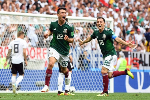 Đội tuyển Mexico đã có một trận đấu rất hay trước đội tuyển Đức.