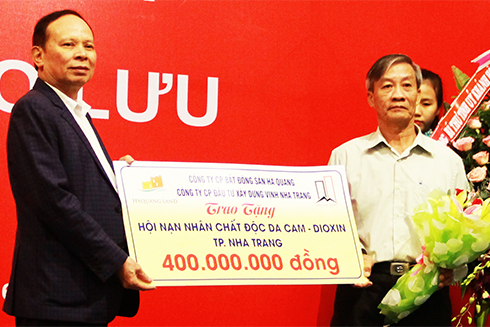Ủng hộ kinh phí cho Hội Nạn nhân chất độc da cam/dioxin  TP. Nha Trang.