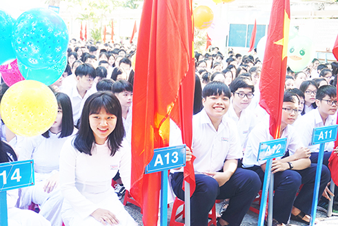 Học sinh Trường THPT Nguyễn Văn Trỗi. 