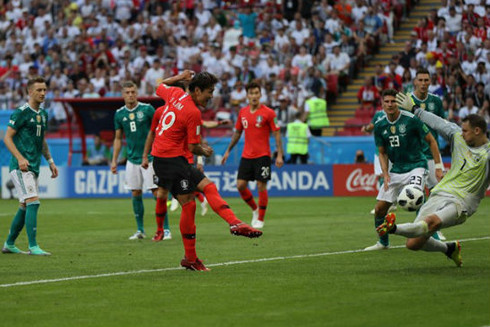 Đội tuyển Hàn Quốc đã biến đội tuyển Đức thành cựu vô địch ngay từ vòng 1 World Cup 2018.