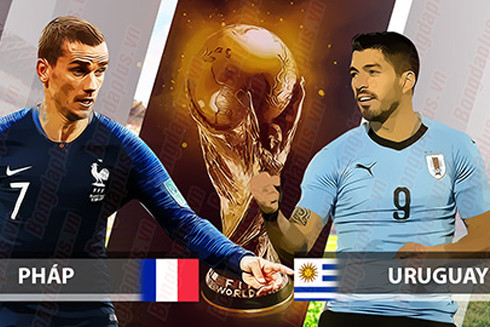 Pháp - Uruguay: Cuộc đối đầu giữa 2 trường phái bóng đá.