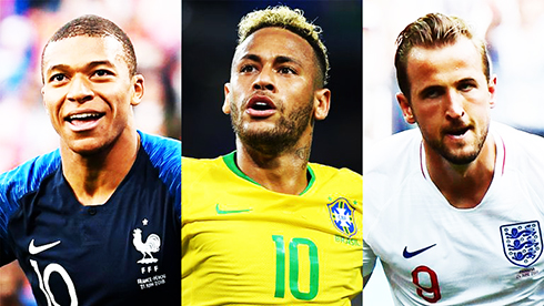  Kylian Mbappe, Neymar, Harry Kane - những cầu thủ trẻ đang tỏa sáng tại World Cup 2018.
