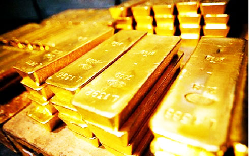 Giá vàng thế giới giảm sâu, vàng trong nước giảm cầm chừng. (Ảnh minh họa: KT).