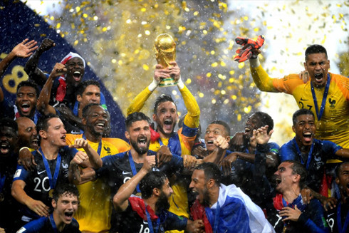 Đội tuyển Pháp đã lên ngôi vô địch World Cup 2018.