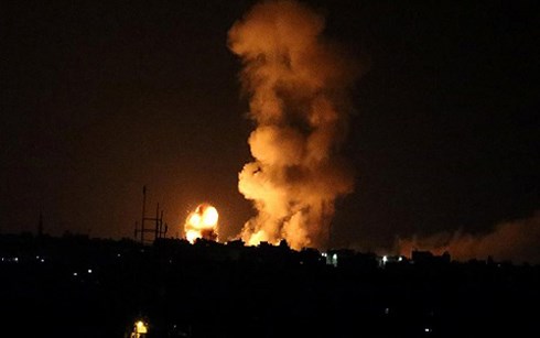 Một vụ nổ ở Gaza sau đợt tấn công của Israel ngày 20/7. (Ảnh: Reuters)