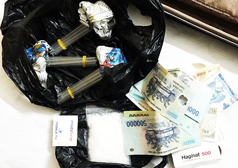 Tang vật trong một vụ mua bán ma túy đá  bị lực lượng Công an TP. Nha Trang bắt giữ.