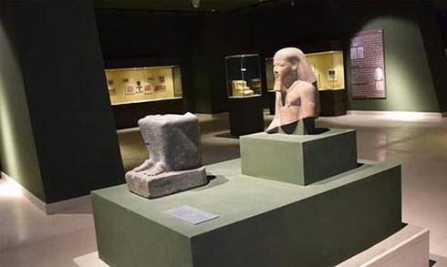 Hiện vật trưng bày tại Bảo tàng Sohag. Ảnh: Al-Ahram