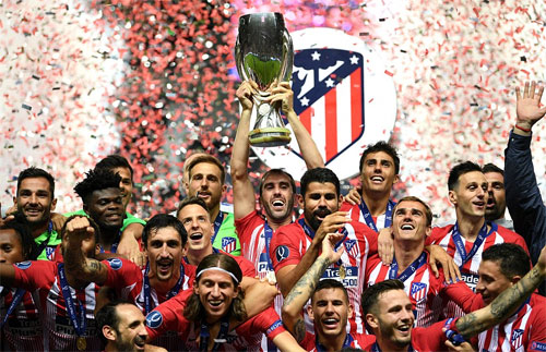 Atletico giành ba Siêu Cup châu Âu trong vòng tám năm.