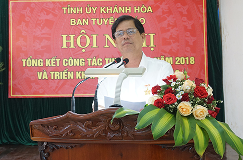 Ông Nguyễn Tấn Tuân phát biểu chỉ đạo.