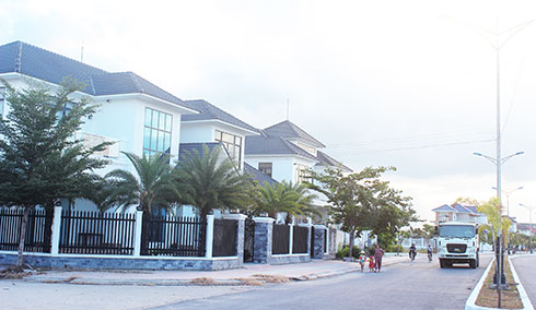 Khu đô thị Nam sông Cái đang được hình thành, làm tăng tiêu chuẩn nhà ở đô thị của huyện.