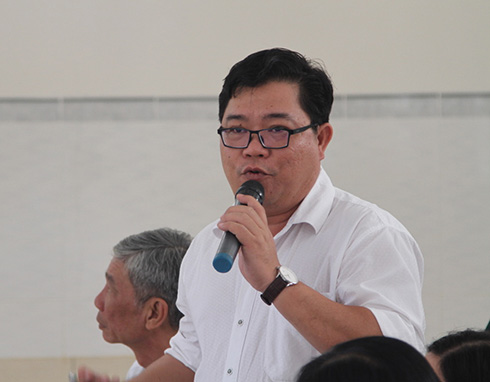 Ông Châu Ngô Anh Nhân cho biết sẽ tiếp thu ý kiến của người dân