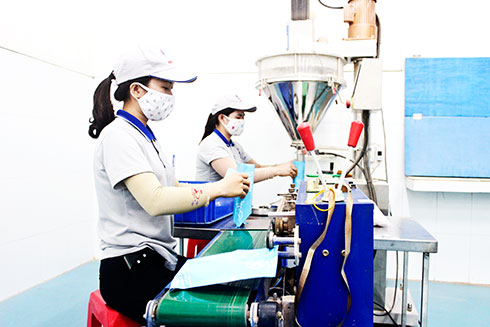 Hoạt động sản xuất tại Công ty TNHH Long Sinh.