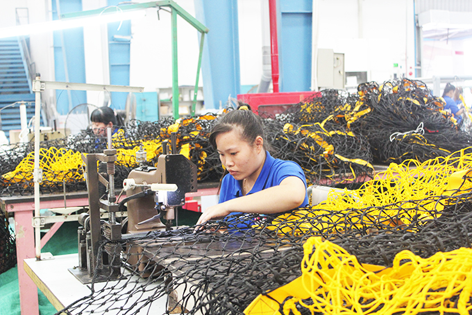 Hoạt động sản xuất của Công ty TNHH Sodex Sport.
