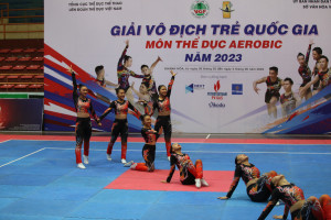 Hơn 200 vận động viên tham dự Giải vô địch trẻ Aerobic quốc gia