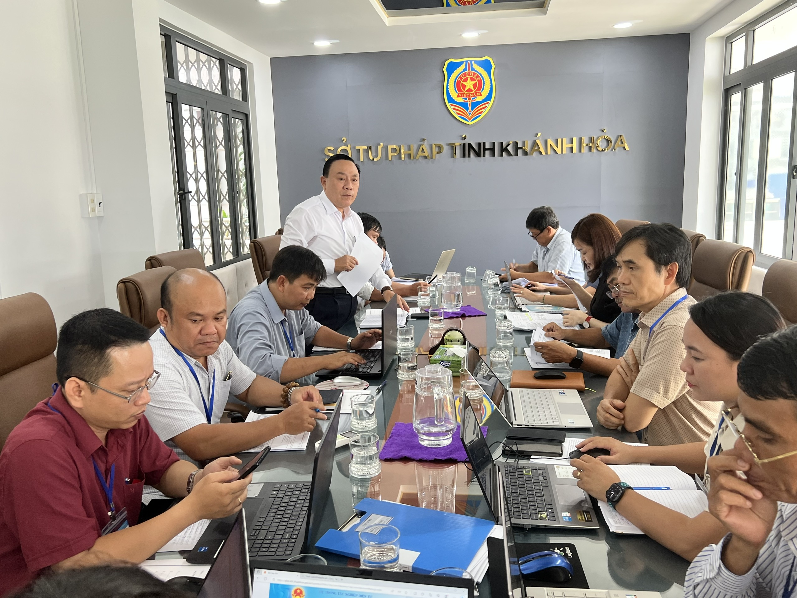 Kiểm tra công tác cải cách hành chính tại Sở Tư pháp