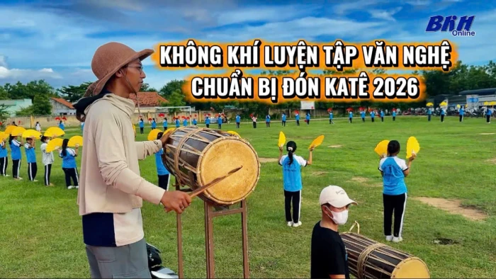 [Video] Không khí luyện tập văn nghệ chuẩn bị đón Katê 2026