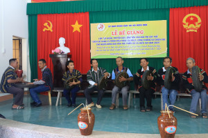 Ninh Hòa: Bế giảng lớp truyền dạy sử dụng mã la, cồng chiêng