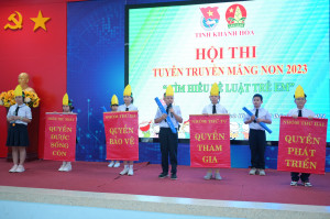 Thiết thực hội thi tìm hiểu về Luật Trẻ em