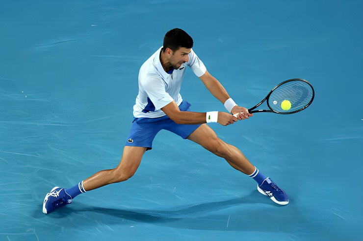 Tay vợt hạt giống số một Djokovic có trận đấu khó khăn trước tay vợt trẻ.