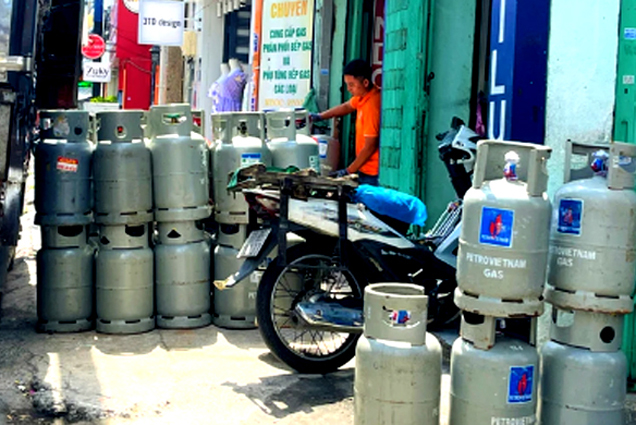 Giá gas tăng từ ngày đầu năm mới 2024