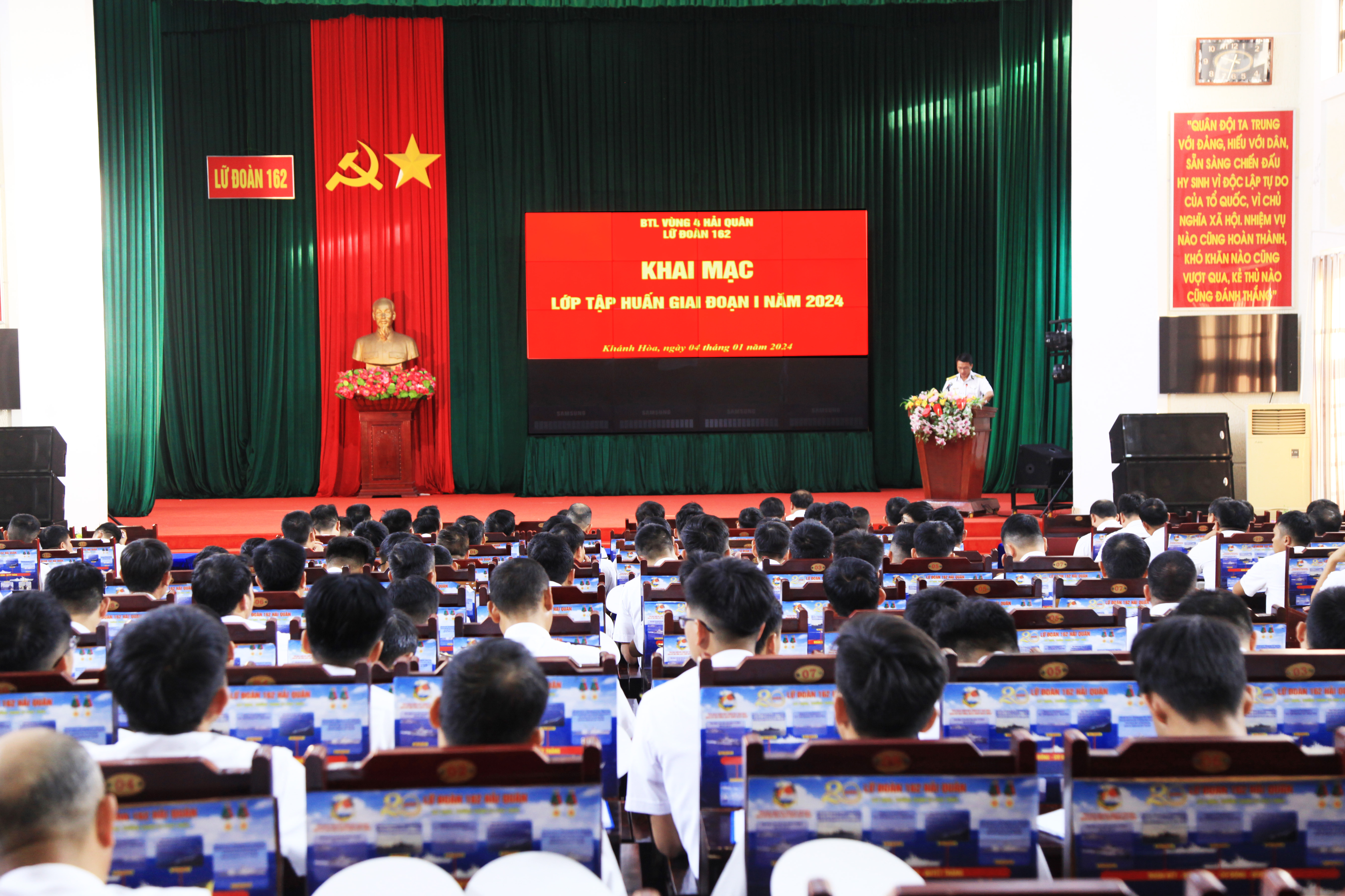 Lữ đoàn 162, Vùng 4 Hải quân: Khai mạc tập huấn cán bộ đợt 1 năm 2024