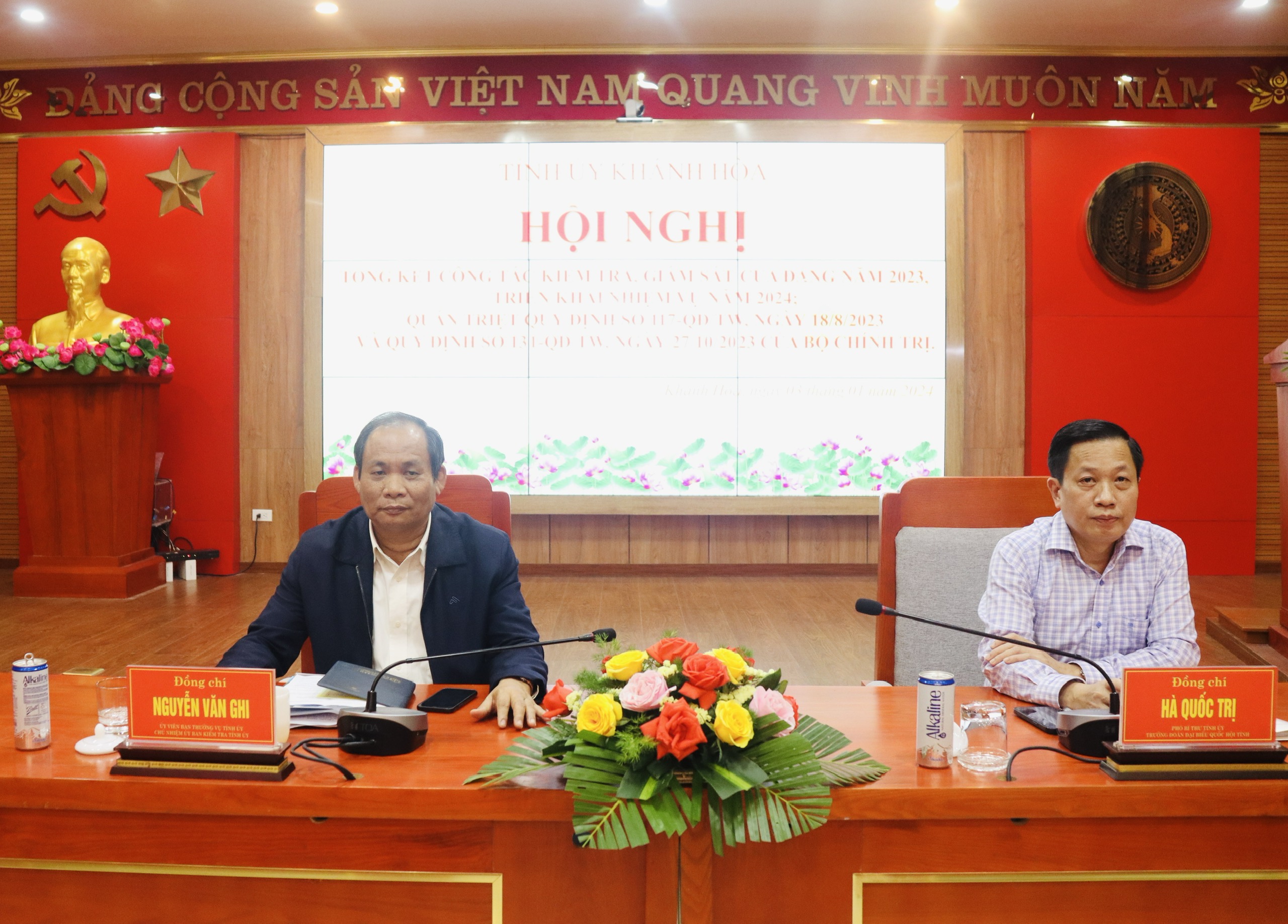 Ban Thường vụ Tỉnh ủy Khánh Hòa:: Tổng kết công tác kiểm tra, giám sát năm 2023, triển khai nhiệm vụ năm 2024