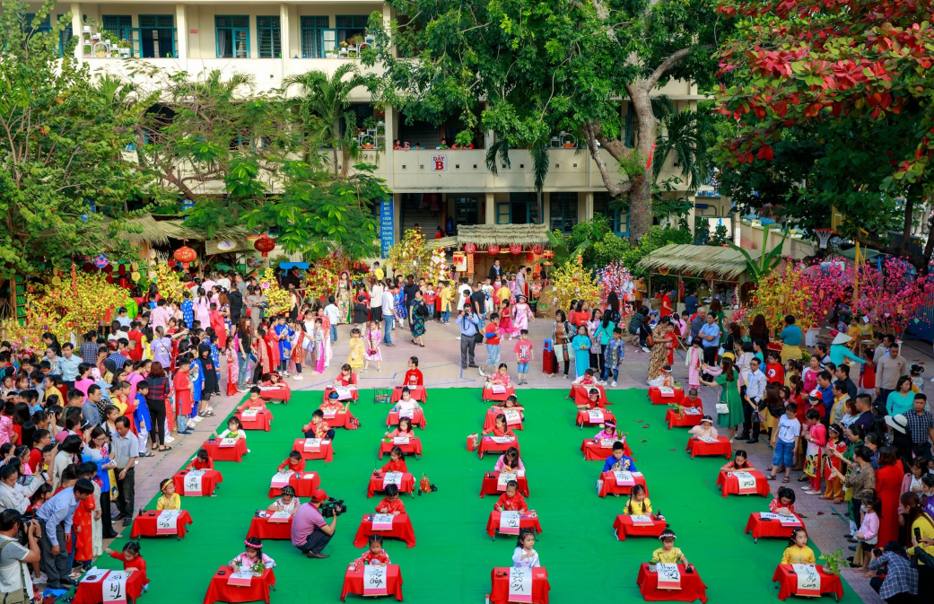 Lễ hội Xuân Quý Mão năm 2023 tại Trường Tiểu học Phước Tiến (TP. Nha Trang).
