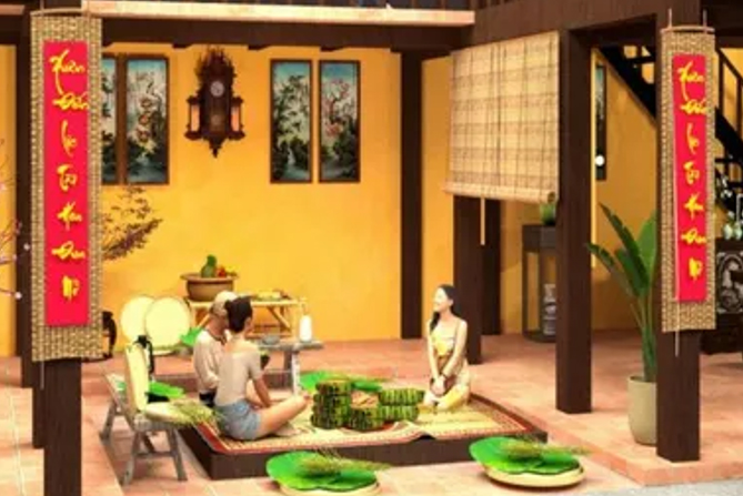 Sẽ gói hàng trăm chiếc bánh chưng cho người nghèo