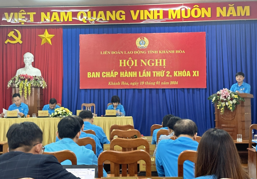 Hội nghị Ban Chấp hành Liên đoàn Lao động tỉnh Khánh Hòa lần thứ 2