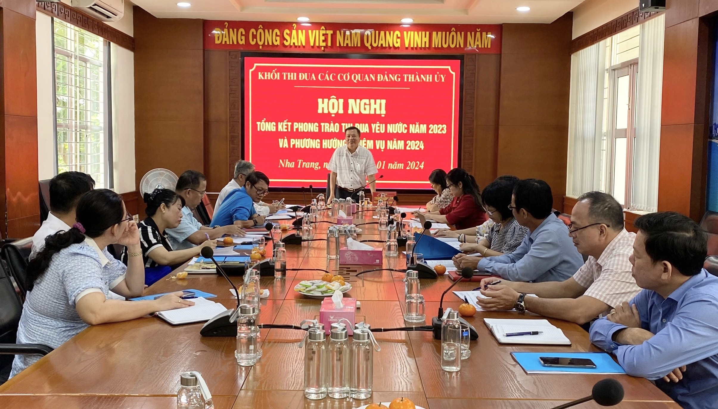 Khối cơ quan Đảng Thành ủy Nha Trang: Tổng kết phong trào thi đua yêu nước năm 2023